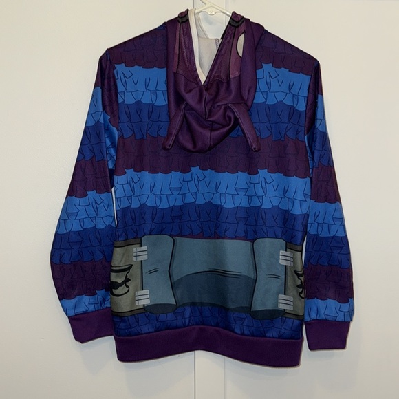 Purple and Blue Puffer Jacket for Cozy Comfort Fortnite size large - Picture 1 of 6